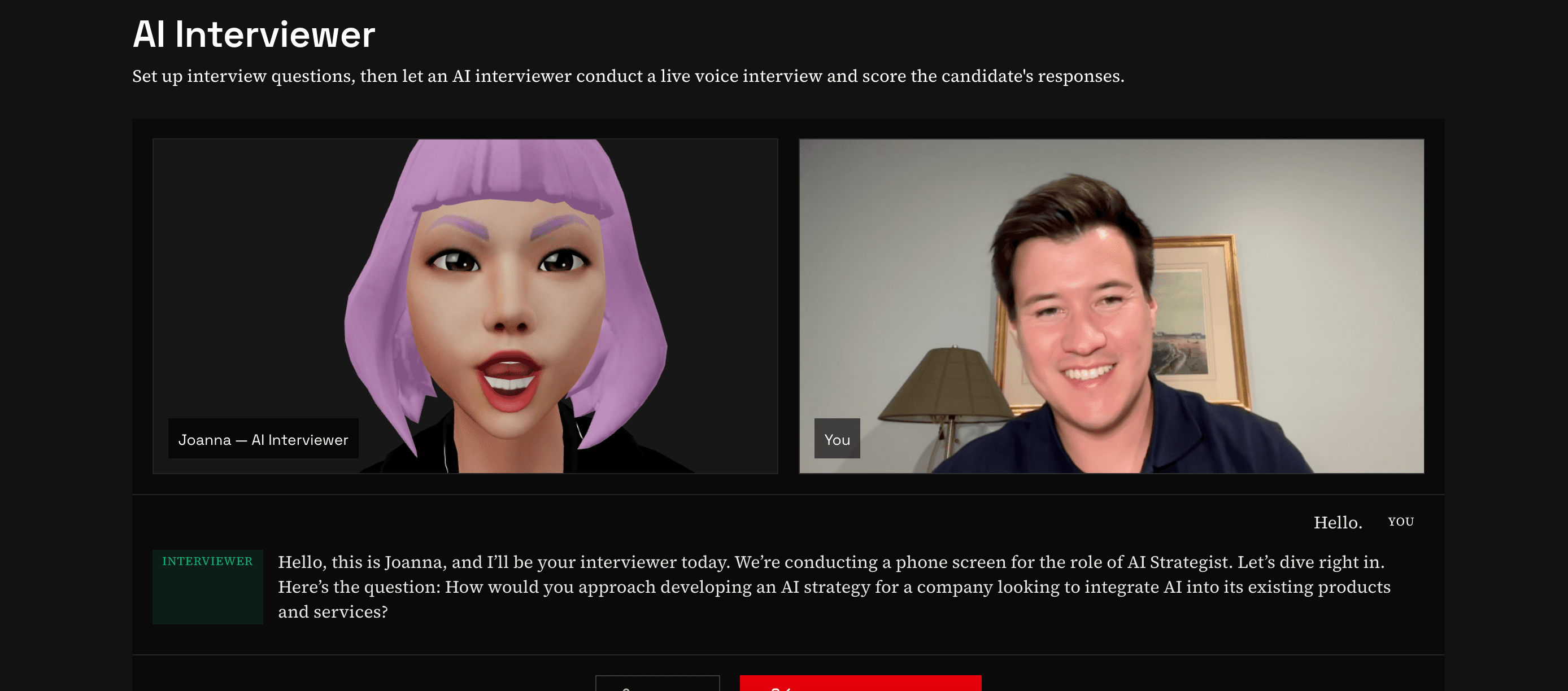 AI Interviewer illustration